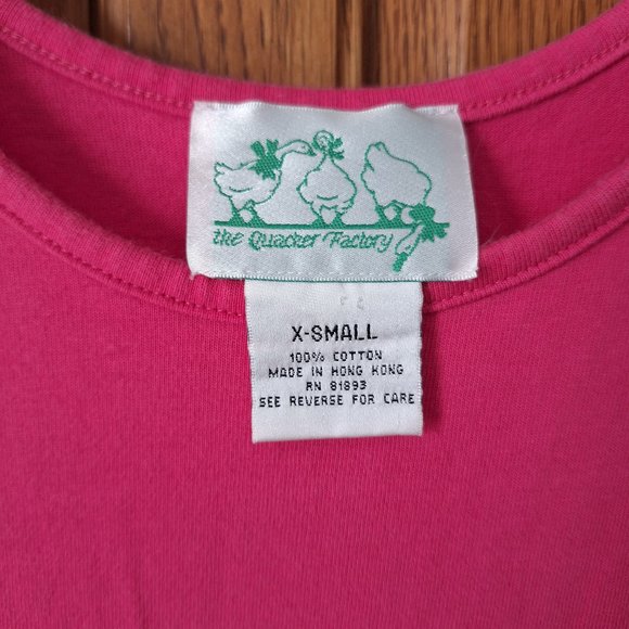 Quacker Factory Pink Maxi Dress Palm Trees X-Small - Picture 3 of 8